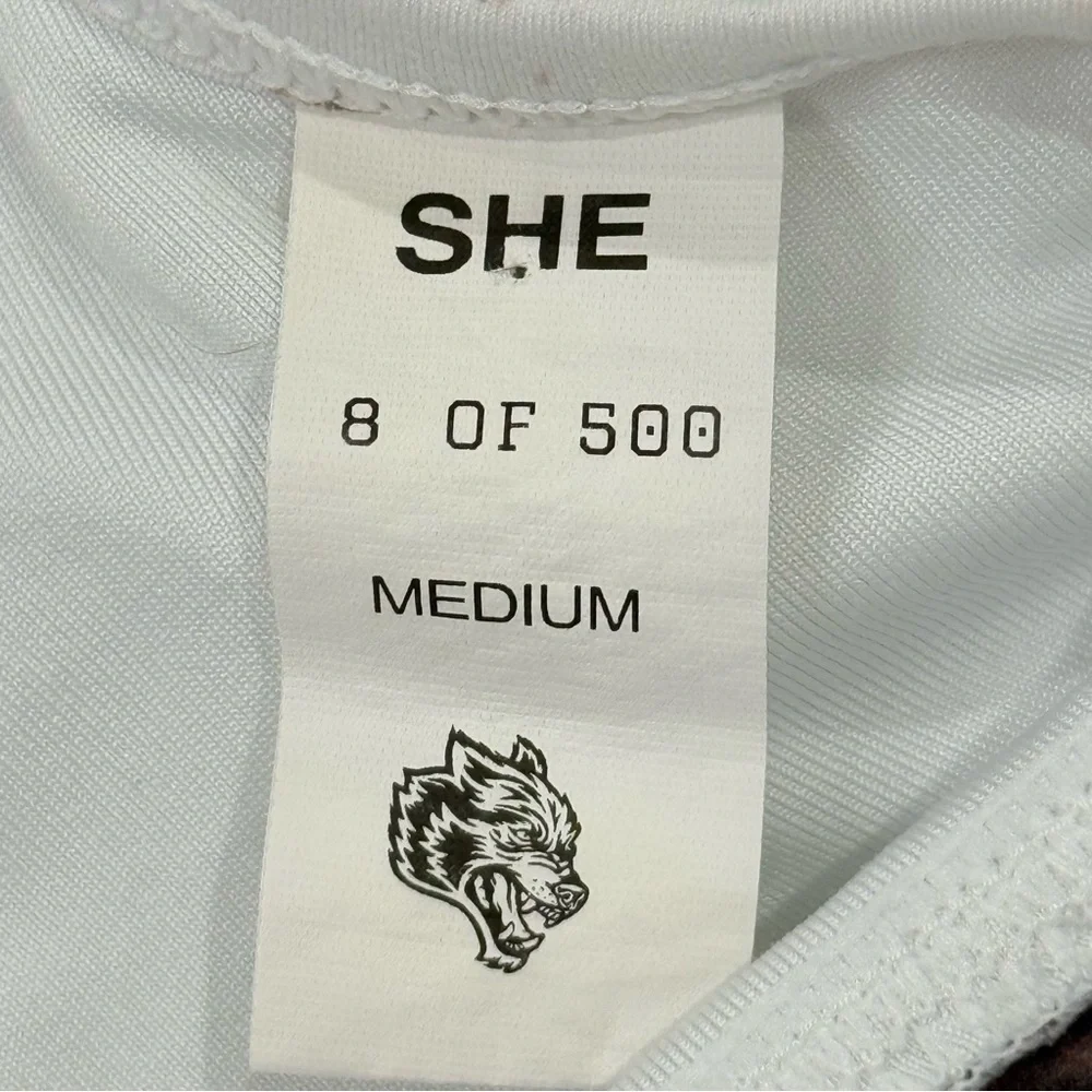 Darc Sport She Solid Hardcore Everyday Sports Bra Carbon Cow Print Medium Wolves